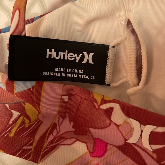 Hurley Swimwear Bandeau Swim Bra Top M - Picture 6 of 8